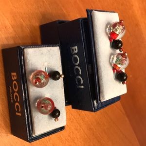 Murano glass cuff links unisex